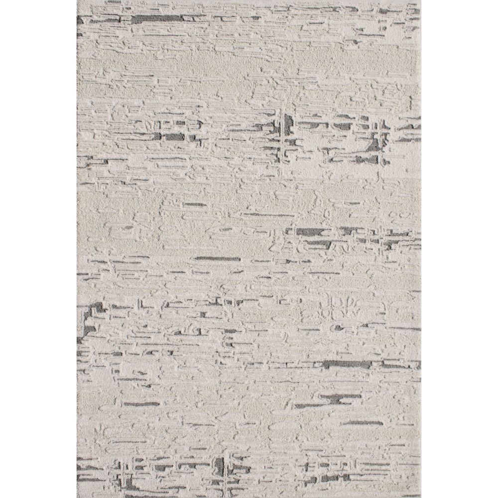 Dynamic Rugs 5480-191 Trono 8 Ft. X 10 Ft. Rectangle Rug in Ivory/Silver